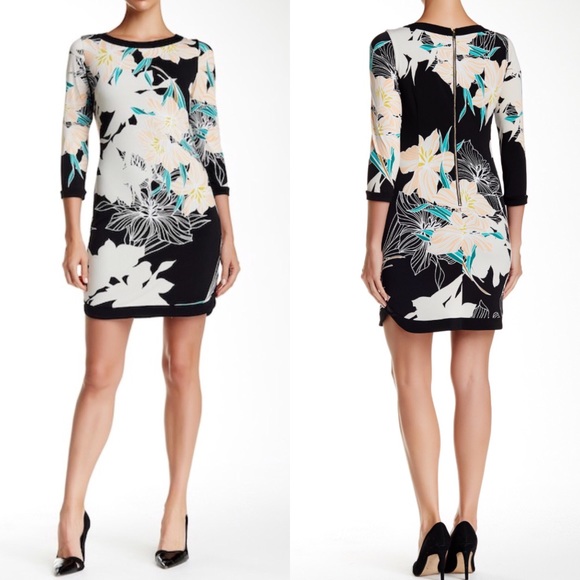 Vince Camuto Dresses & Skirts - Vince Camuto Floral Print Shift Dress (size 10)